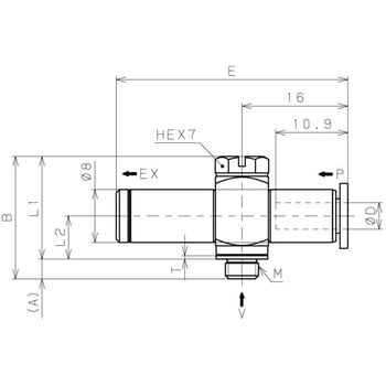 真空発生器 ストレート大気開放 PISCO(ピスコ)