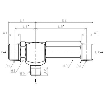 真空発生器VRLタイプ ニップルタイプB PISCO(ピスコ)