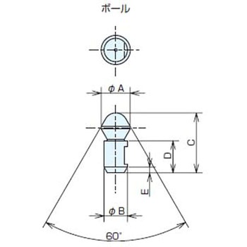 ロケーティングピン(先端ボールタイプ) ナベヤ