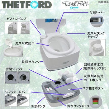 ポルタポッティ キューブ ピストンポンプ ホワイト カーメイト 自動車