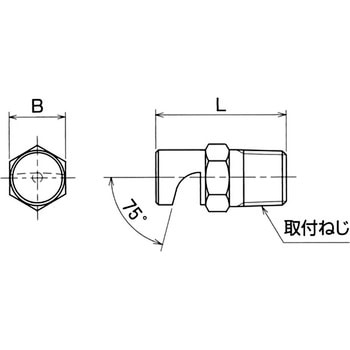 1流体ノズル フラットタイプ(広角度噴射型) エバーロイ