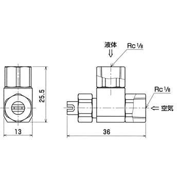 軽量ミストノズル フラットタイプ(広角度噴霧型) エバーロイ
