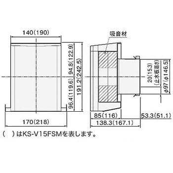 ステンレス製 耐外風高性能防音フード