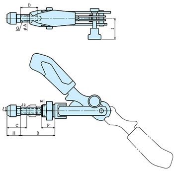 トグルサイドクランプ6840S ナベヤ