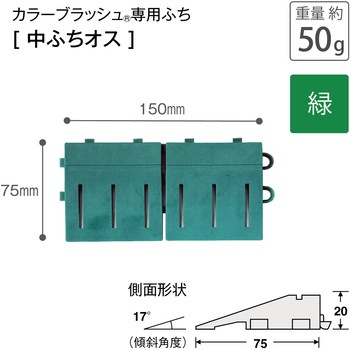 カラーブラッシュ 専用中ふち オス 75×150 テラモト