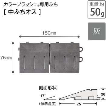 カラーブラッシュ 専用中ふち オス 75×150 テラモト