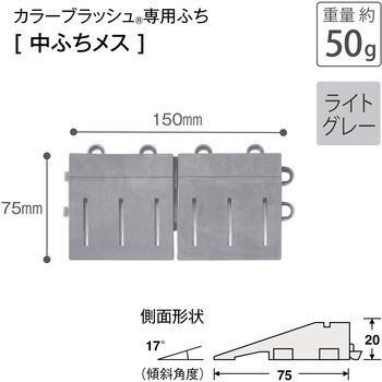 カラーブラッシュ 専用中ふち メス 75×150 テラモト