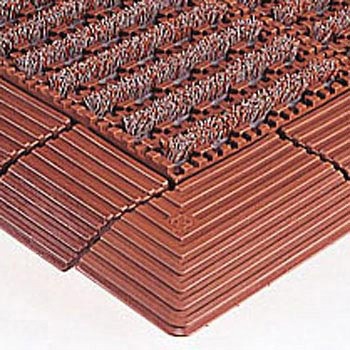 ハードターフ・ナイロンH-30併用 茶 角ふちオス75×375 テラモト