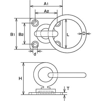 SIR-5 回転丸カンプレート 1個 水本機械製作所 【通販サイトMonotaRO】