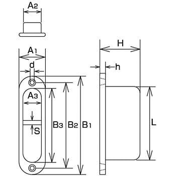 埋込みフック 水本機械製作所 吊具用ウォールフック 【通販モノタロウ】