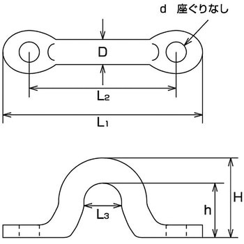 アイストラップ座ぐりなしタイプ 水本機械製作所