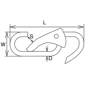 スナップフックWD型 水本機械製作所