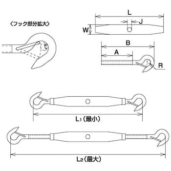 パイプターンバックル外れ止め付き 水本機械製作所 【通販モノタロウ】