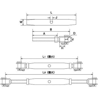 TBP-12J パイプターンバックルJu0026J 1個 水本機械製作所 【通販モノタロウ】