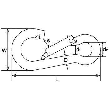 アルミスナップフック 水本機械製作所