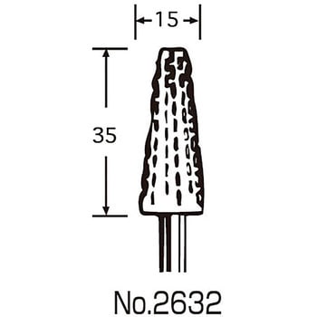 回転ヤスリ(木工用) 6Φ軸 サンフレックス