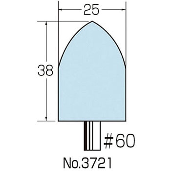 ステン用軸付砥石WA材 6Φ軸 サンフレックス