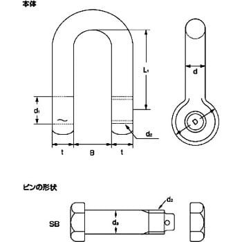 TAIYOシャックル 黒 SB