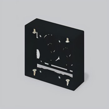 ニュー・エフモール 露出ボックス 2個用 マサル工業