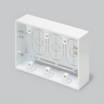 ニュー・エフモール 露出ボックス 3個用 マサル工業