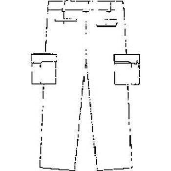 K90206 パッチスラックス (秋冬用) 大川被服