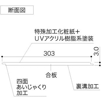 O2AKM-3M アートフロアLIP3 1箱(12枚) 南海プライウッド 【通販 