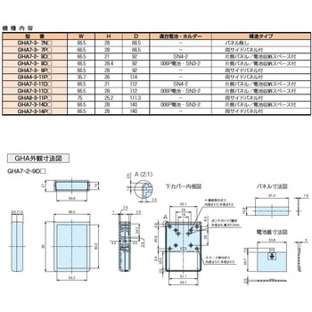 ハンドヘルドプラスチックケース GHAシリーズ タカチ電機工業