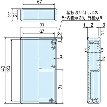 電池ボックス付ケース LMシリーズ タカチ電機工業