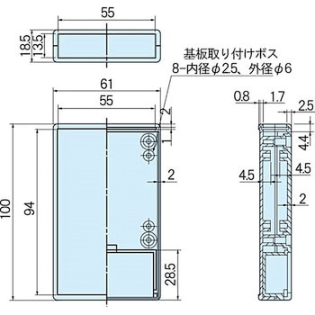 電池ボックス付ケース LMシリーズ タカチ電機工業