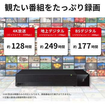 SeeQVault対応 3.5インチ 外付けHDD BUFFALO(バッファロー) 据え置き