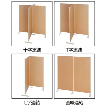 木製パネルパーテーション連結用(片側脚付き) ストア・エキスプレス