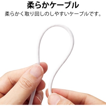 LANケーブル CAT6A 準拠 スリム スイングコネクタ 高速 10Gbps ストレート 爪折れ防止 エレコム