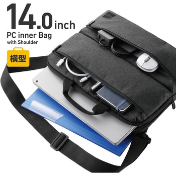 パソコンケース 14インチ ノートパソコン 小物・書類収納可能 MacBook Air / Pro ～14インチ エレコム