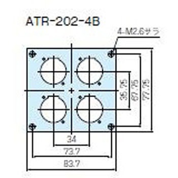 ATR-202-4B �A�^�b�`�����g�p�l�� ATR�V���[�Y �^�J�`�d�@�H�� 88348294