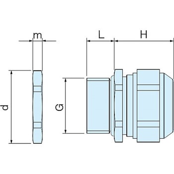 メタルケーブルグランド 高防水タイプ AGMシリーズ タカチ電機工業