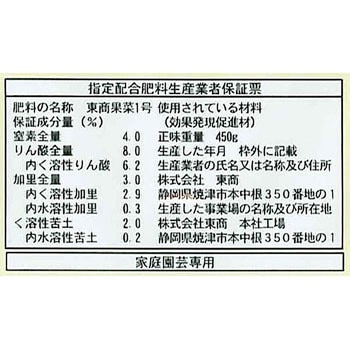 なす・とまと・きゅうり肥料 東商