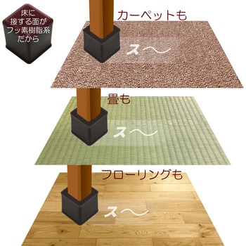 家具のスベリ材 角脚用 WAKI