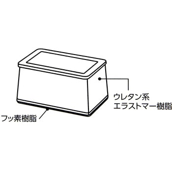 家具のスベリ材 長角脚用 WAKI
