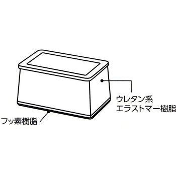 家具のスベリ材 長角脚用 WAKI