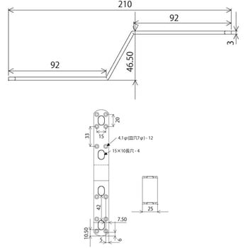 補助金具ステイ WAKI