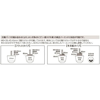 ホンダ用ソリッドバーエンドM POSH Faith