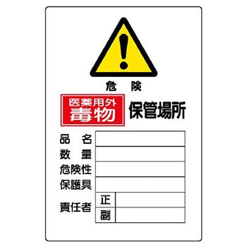 有害物質標識(鉄板) ユニット