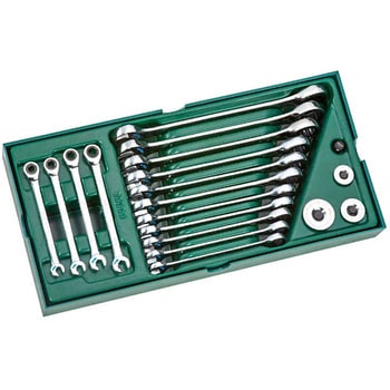 19pcsダブルラチェットコンビネーションセット SATA