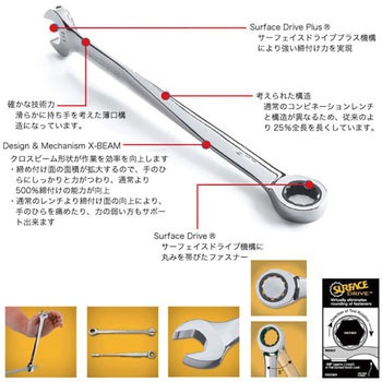 XLX-BEAM ラチェットレンチ10本セット SATA