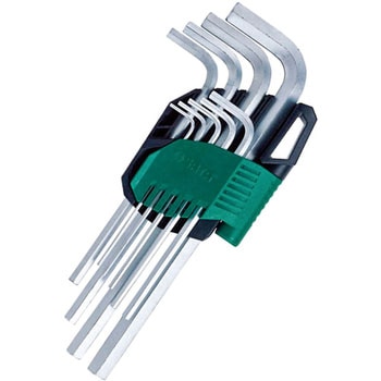 9pc メタリックエクストラロング六角キーセット SATA