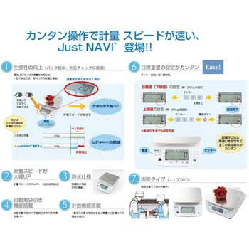 防水型デジタル上皿はかり(検付 Just NAVI Yamato(大和製衡)