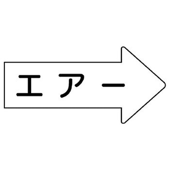 JIS配管識別方向表示ステッカー ユニット