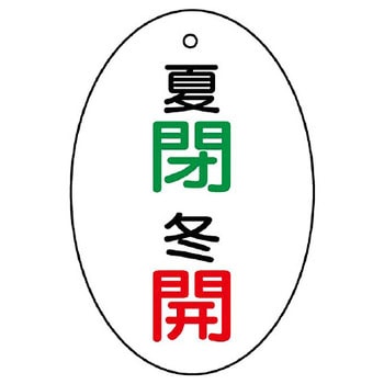 バルブ開閉両面表示板 だ円型 ユニット