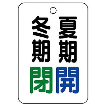 バルブ開閉片面表示板 長角型 ユニット