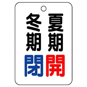 バルブ開閉片面表示板 長角型 ユニット